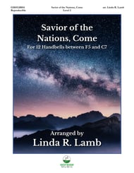 Savior of the Nations, Come Handbell sheet music cover Thumbnail